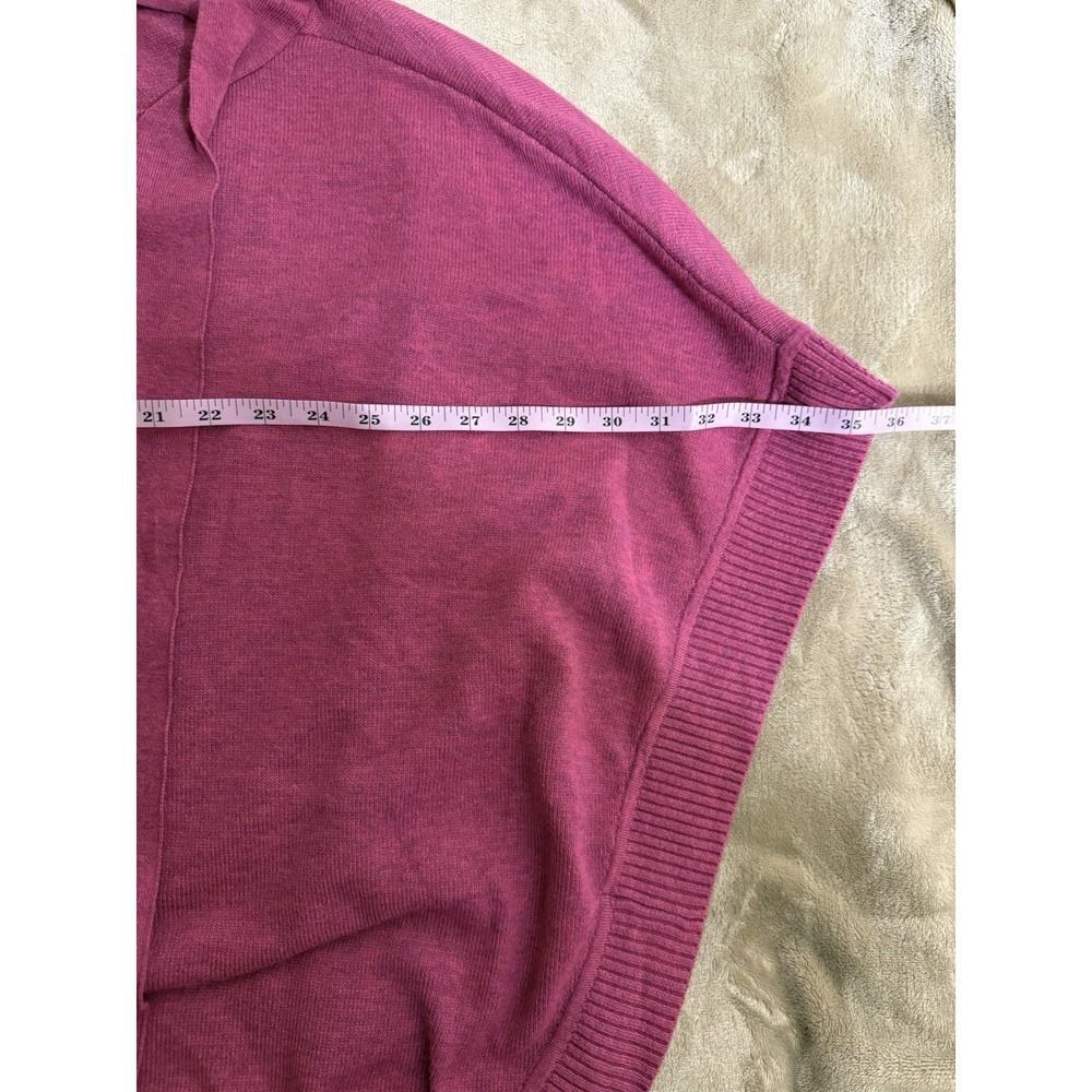 Talbots Bow Neck Poncho Cape Sweater. Womens. Pink. Sz M - Picture 16 of 16